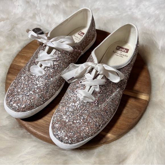 kate spade Shoes Kate Spade X Keds Glitter Sneakers Size 85